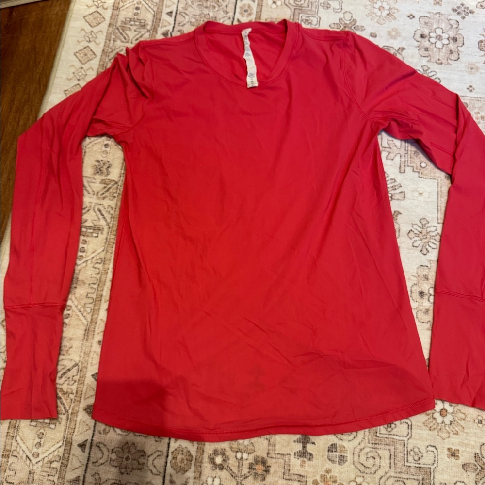Lululemon Long Sleeve pink Performance Top